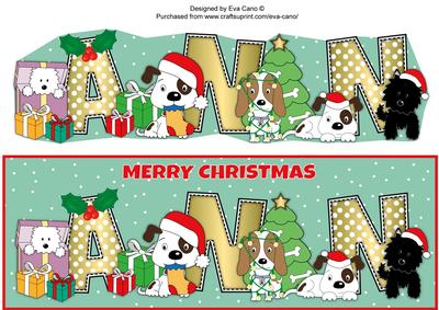 Christmas Dogs Ann Large Dl