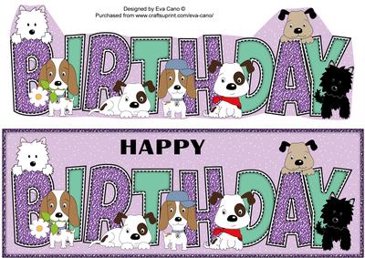 Patch, Kosmo and Jazz Birthday 2 Large Dl