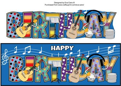 Music Birthday Large Dl