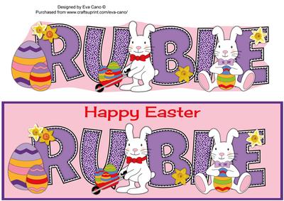 Easter Bunnies Rubie Large Dl