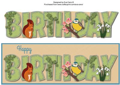 English Garden Birthday Large Dl