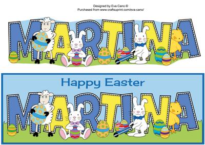 Cute Easter Animals Martina Large Dl