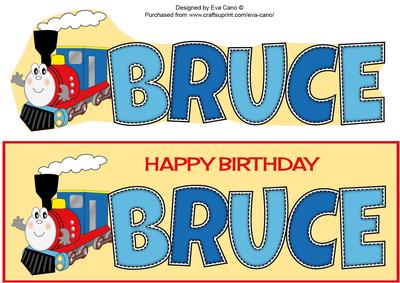 Terry the Train Bruce Large Dl