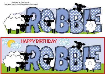 Sheep Robbie Large Dl