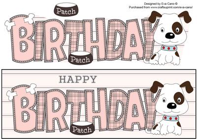 Patch the Dog Birthday Large Dl 3