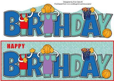 Basketball Birthday Large Dl