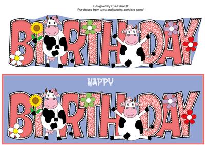 Mad Cows Birthday Large Dl 2
