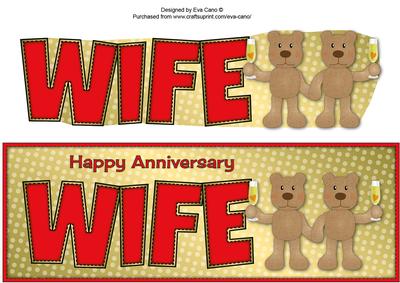 Teddies in Love Wife Large Dl