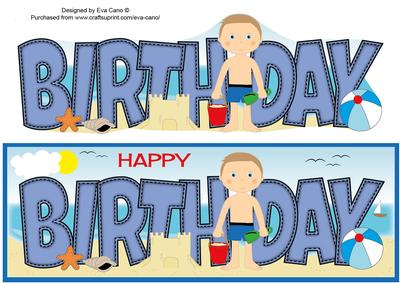 Beach Boy Birthday Large Dl