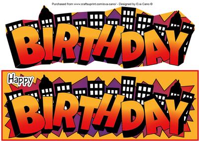 Urban Art Birthday Large Dl