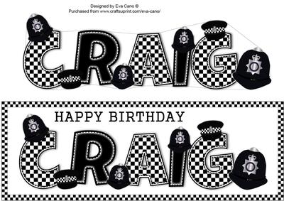 Police Hats Craig Large Dl