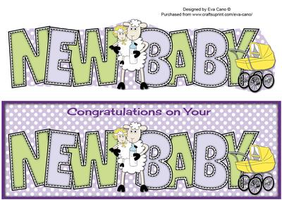 Sheep New Baby (lilac) Large Dl