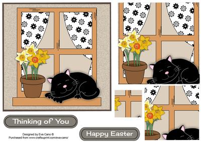 Cat on Window Sill Topper