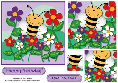 Flowers and Bee Topper