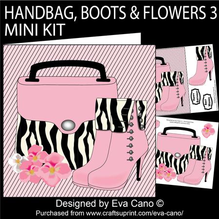 Handbag, Boots & Flowers 3 Mini Kit