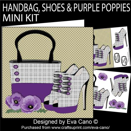 Handbag, Shoes & Purple Poppies Mini Kit