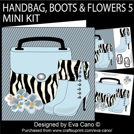 Handbag, Boots & Flowers 5 Mini Kit