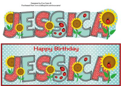 Sunflowers and Ladybirds Jessica Large Dl