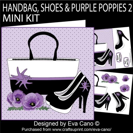 Handbag, Shoes & Purple Poppies 2 Mini Kit