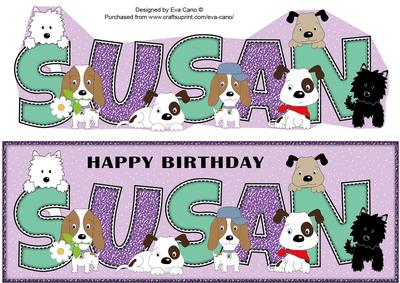 Patch, Kosmo and Jazz Susan Large Dl