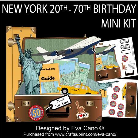 New York 20th-70th Birthday Mini Kit
