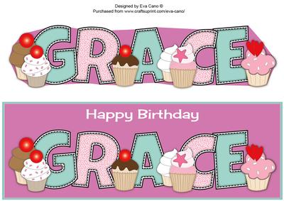 Cupcakes Grace Large Dl