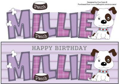 Patch the Dog Millie Large Dl 2