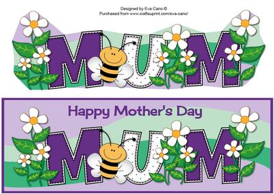 Mother's Day Flowers and Bees Mum Large Dl