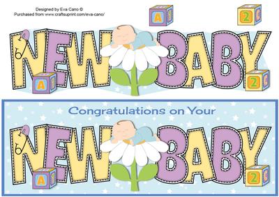 Baby Boy on Flower New Baby Large Dl