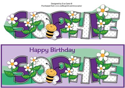 Flowers and Bees Sophie Large Dl