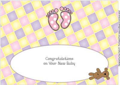 New Baby Feet Girl Large Dl Insert