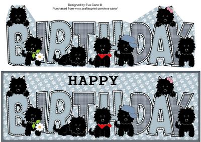 Black Jazz and Friends Birthday Large Dl