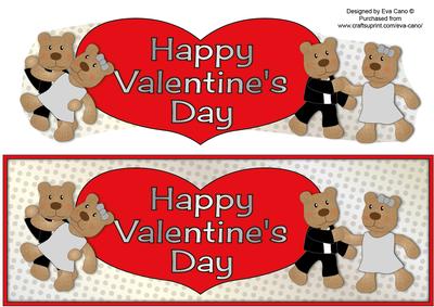 Ballroom Dancing Teddies Valentines Large Dl