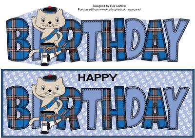Highland Fling Max the Cat Birthday Large Dl 3