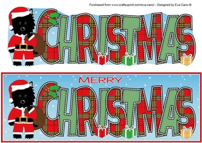Santa Jazz the Dog Christmas Large Dl