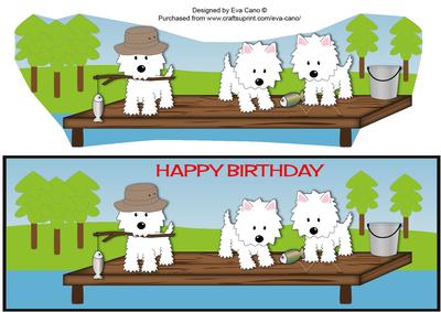 Jazz the Dog & Friends Fishing Large Dl 3