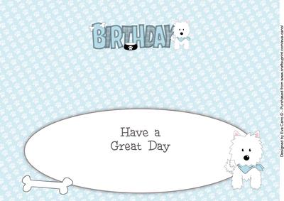 Jazz Dog with Bandana Birthday Large Dl 2 Insert