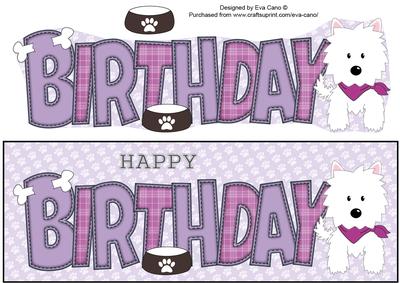 Jazz Dog with Bandana Birthday Large Dl 3