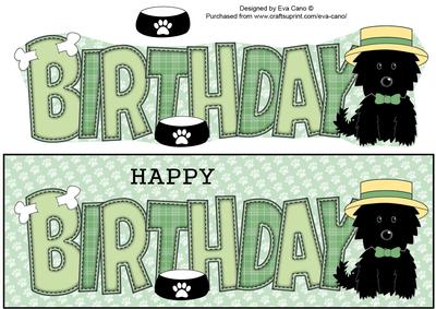 Smart Jazz the Dog Birthday Large Dl 3