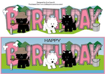 Fishing Jazz Dogs Birthday Large Dl 2