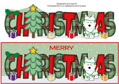 Mischievous Jazz Dog Christmas Large Dl