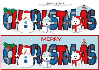 Jazz Dogs & Snowman Christmas Large Dl 2