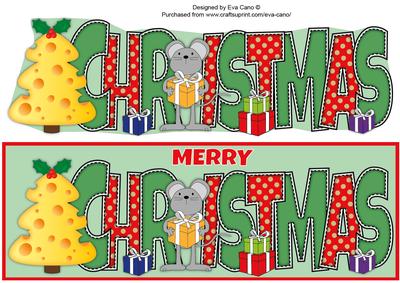 Christmas Mouse Large Dl 2