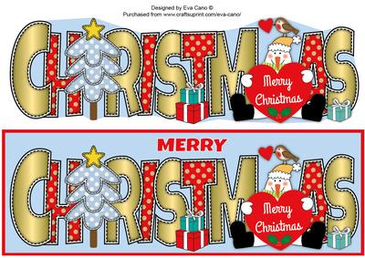 Snowman with Heart Christmas Large Dl