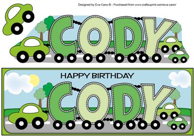 Little Cars Cody Large Dl