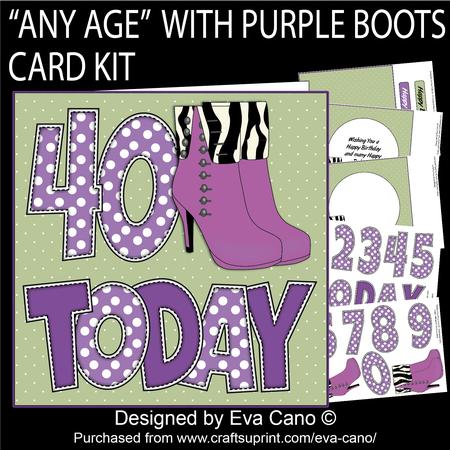 'any Age' with Purple Boots Card Kit