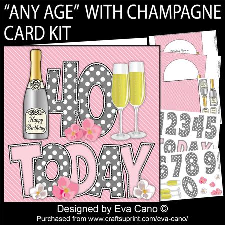 'any Age' with Champagne Card Kit