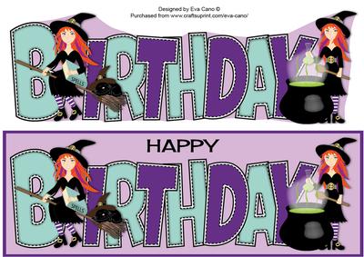 Witches Birthday Large Dl