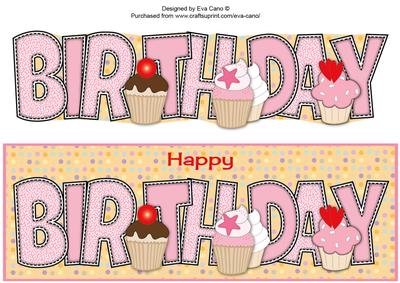 Birthday Cupcakes Birthday Large Dl