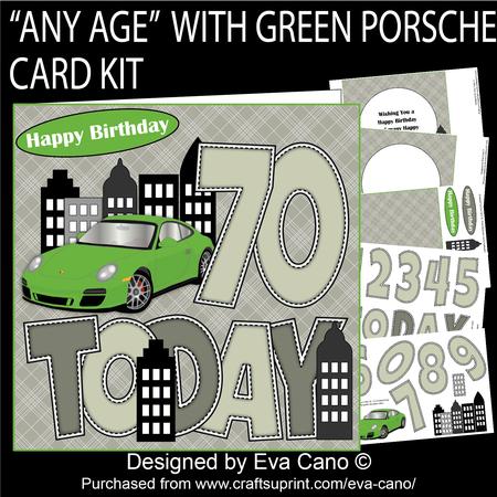 'any Age' with Green Porsche Card Kit